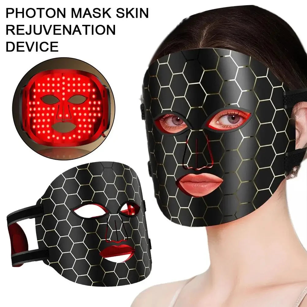 7 Colors Phototherapy Red Light Skin Smoothing Whitening Anti-Aging Wrinkle LED Silicone Beauty Mask