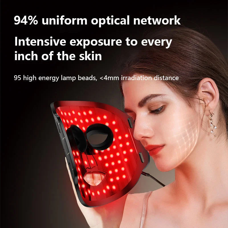 7 Colors Phototherapy Red Light Skin Smoothing Whitening Anti-Aging Wrinkle LED Silicone Beauty Mask