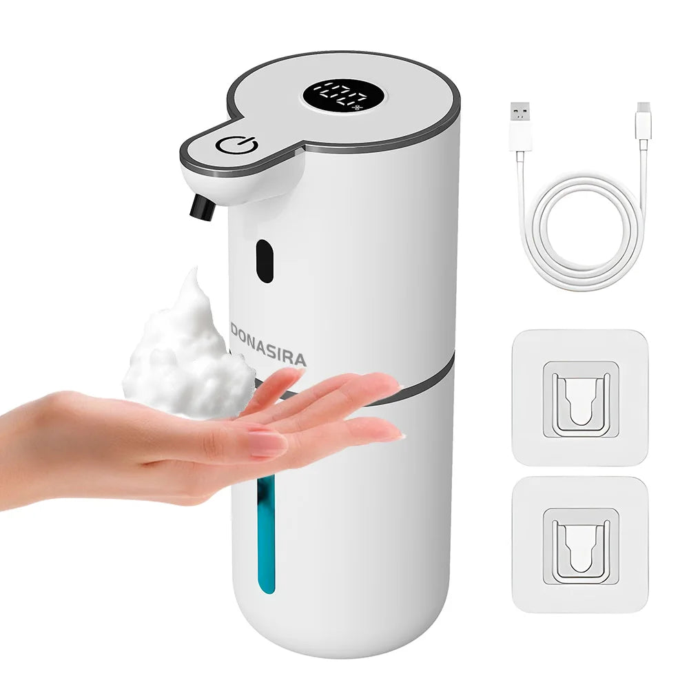 380ML P18 Digital Display 6-Levels Adjustable Foam/Liquid Control Waterproof Automatic Sense Soap Dispenser For Kitchen Bathroom