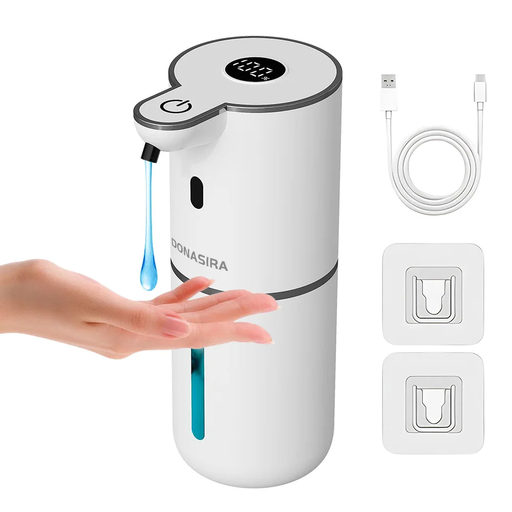380ML P18 Digital Display 6-Levels Adjustable Foam/Liquid Control Waterproof Automatic Sense Soap Dispenser For Kitchen Bathroom