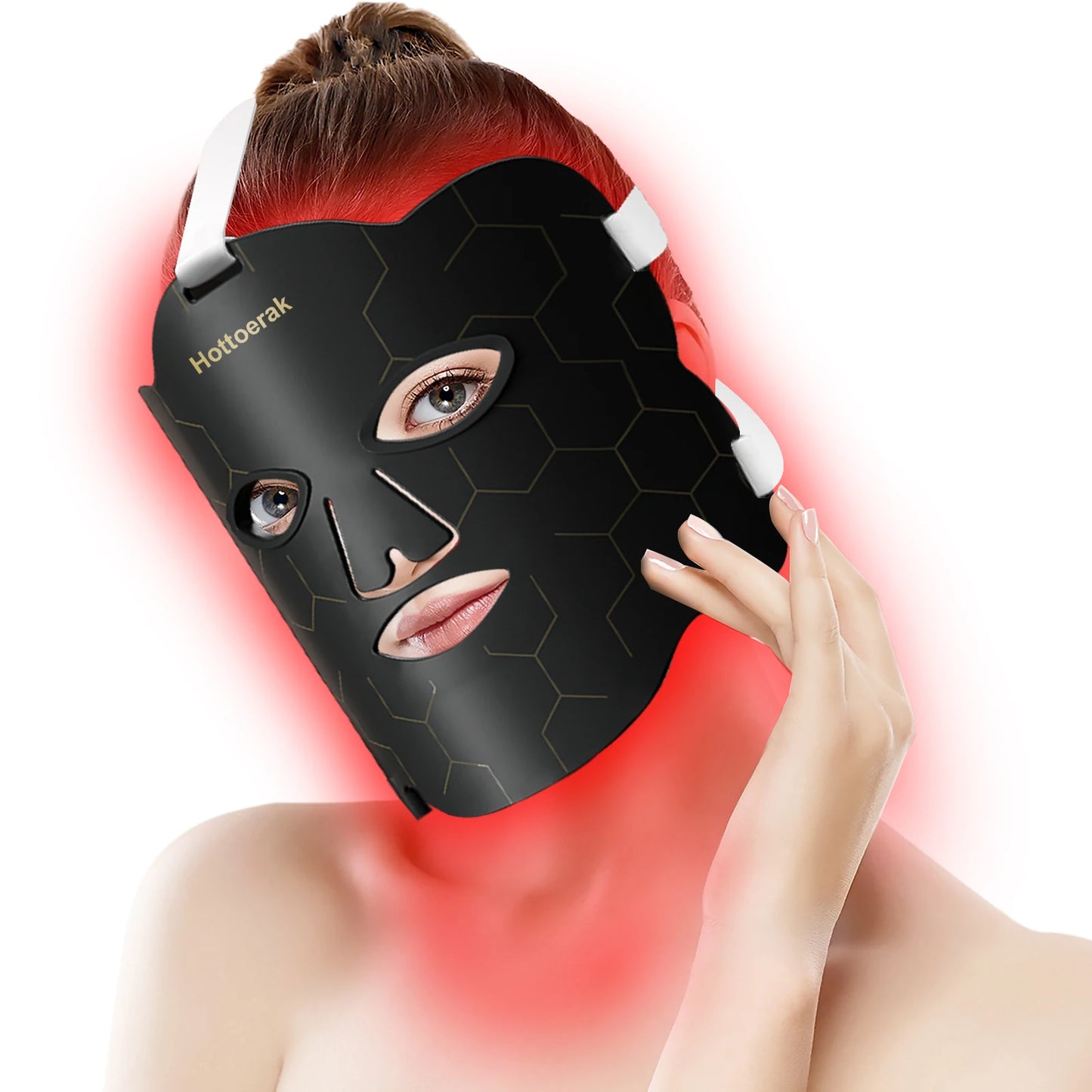 Advanced LED Facial Mask with Neck Care - 7 Color Photon Therapy for Anti-Aging & Acne, Wireless & Rechargeable