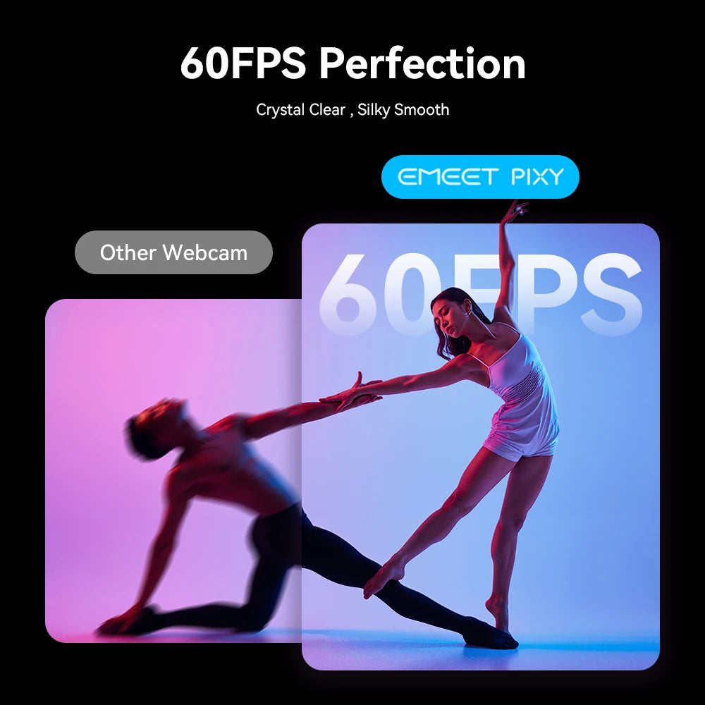 4K Webcam PTZ Web Camera EMEET PIXY Dual-Camera AI Tracking Video Camera for Streaming With SonySensor Gesture Control Autofocus