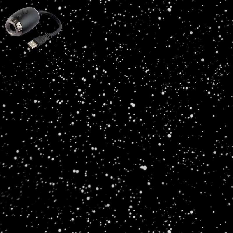 USB Car Atmosphere Projector Light Car Interior Ambient Light LED Starry Star Light Party Decor Romantic Saturn Galaxy Light