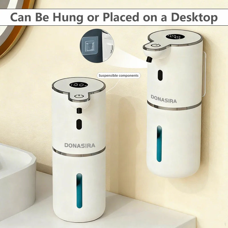 380ML P18 Digital Display 6-Levels Adjustable Foam/Liquid Control Waterproof Automatic Sense Soap Dispenser For Kitchen Bathroom