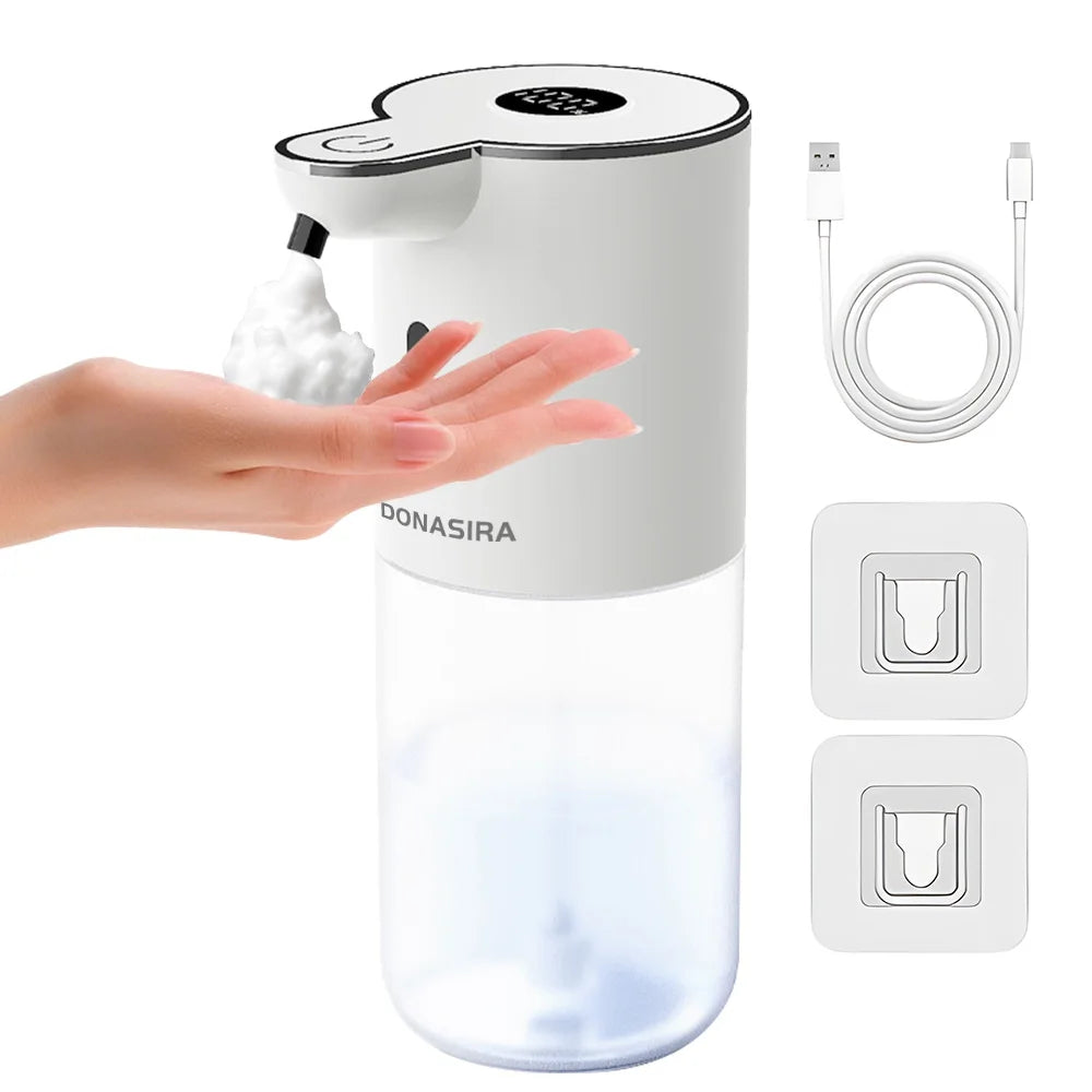 380ML P18 Digital Display 6-Levels Adjustable Foam/Liquid Control Waterproof Automatic Sense Soap Dispenser For Kitchen Bathroom