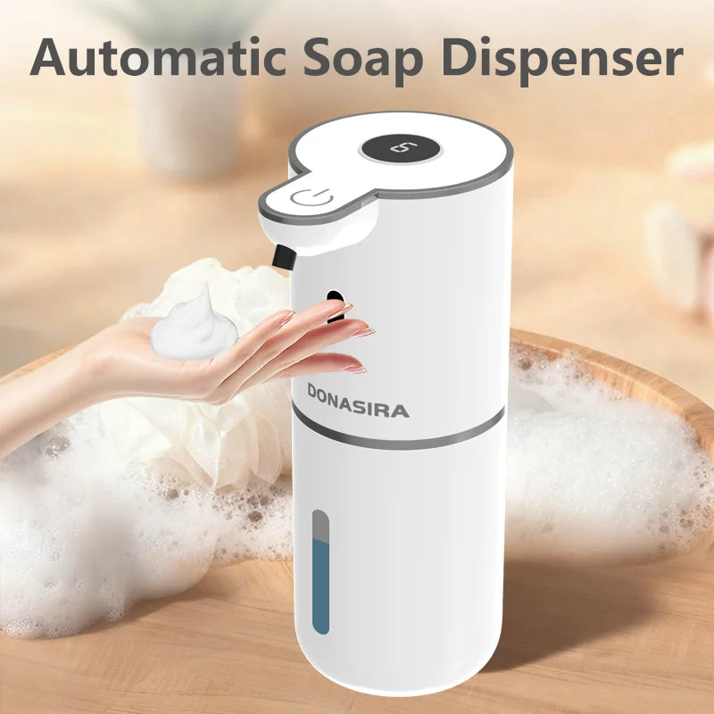 380ML P18 Digital Display 6-Levels Adjustable Foam/Liquid Control Waterproof Automatic Sense Soap Dispenser For Kitchen Bathroom