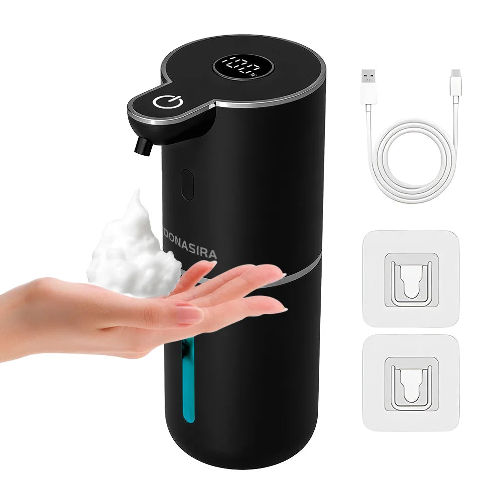 380ML P18 Digital Display 6-Levels Adjustable Foam/Liquid Control Waterproof Automatic Sense Soap Dispenser For Kitchen Bathroom