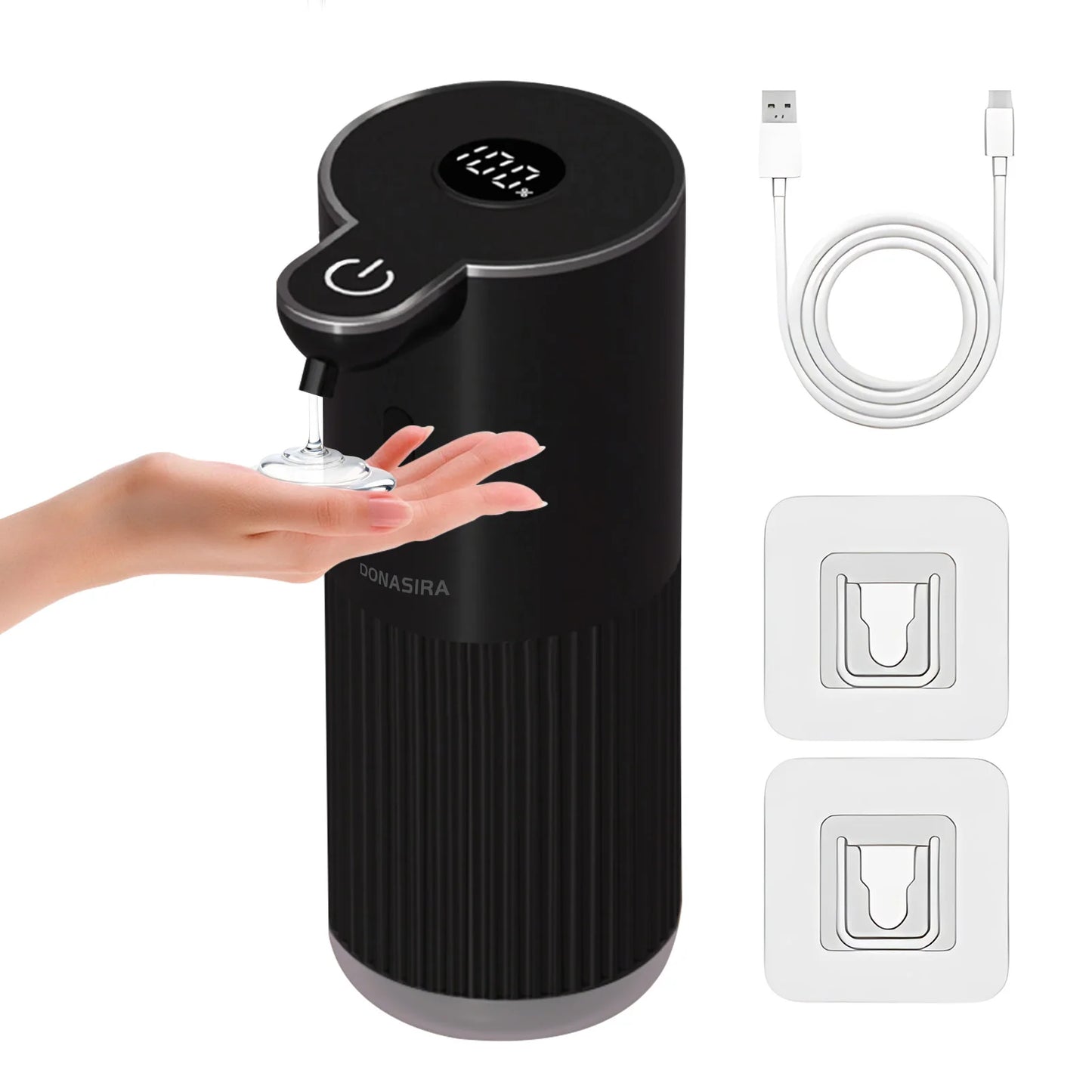 380ML P18 Digital Display 6-Levels Adjustable Foam/Liquid Control Waterproof Automatic Sense Soap Dispenser For Kitchen Bathroom