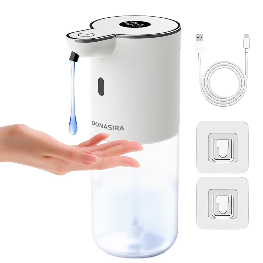 380ML P18 Digital Display 6-Levels Adjustable Foam/Liquid Control Waterproof Automatic Sense Soap Dispenser For Kitchen Bathroom