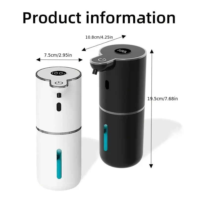 380ML P18 Digital Display 6-Levels Adjustable Foam/Liquid Control Waterproof Automatic Sense Soap Dispenser For Kitchen Bathroom